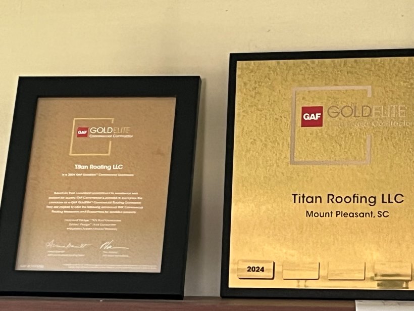 Titan Roofing's GAF Gold Elite awards